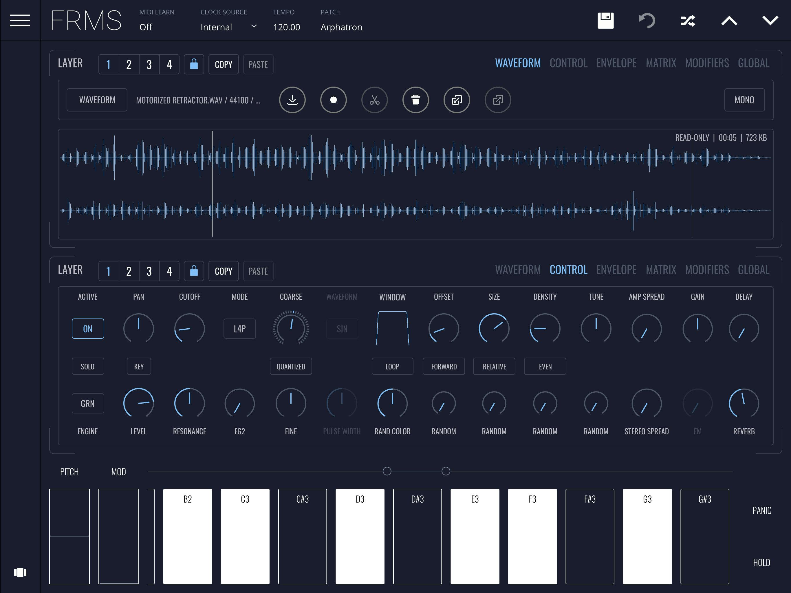 FRMS screenshot